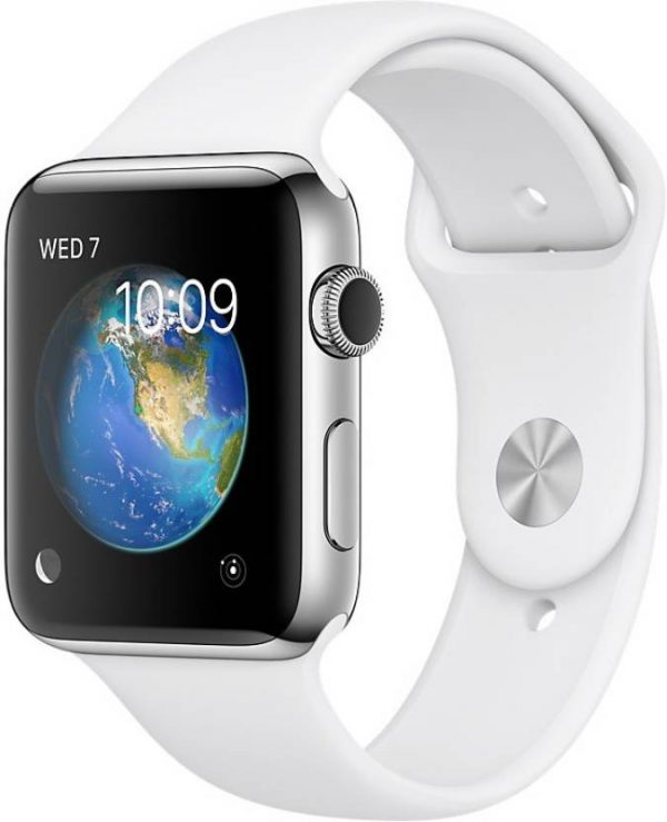 Apple Watch Series 2 - (White Strap, Medium) Apple Watch Series 2 GPS 42mm Smart Watch