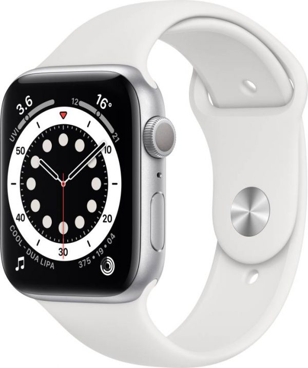 Apple Watch Series 6 GPS (White Strap, Regular)