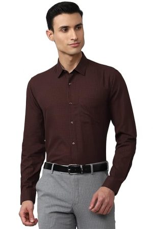 Peter England Men's Regular Fit Shirt classic design Perfect for both casual and formal occasions,