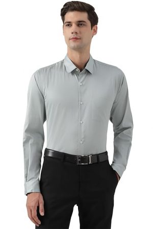 Peter England Men's Regular fit Shirt Perfect for both casual and formal occasions