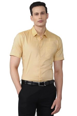 Peter England Men's Regular Fit Shirt Perfect for both casual and formal occasions,