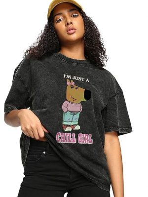 Bewakoof Women's 100% Cotton Graphic Print Oversized Fit Round Neck T-Shirt