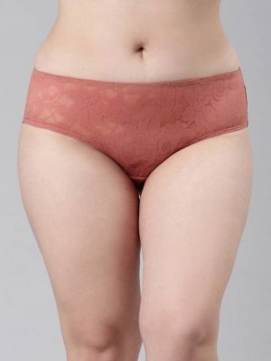 Enamor P122 Lace Women Hipster Pink Panty