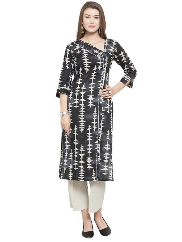 Indibelle Women's Cotton Straight Kurta