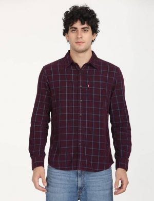 Levis Men Regular Fit Printed Spread Collar Casual Shirt