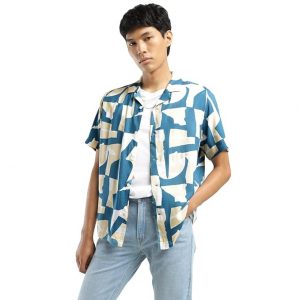 Levi's Men's Abstract Print Camp Shirt