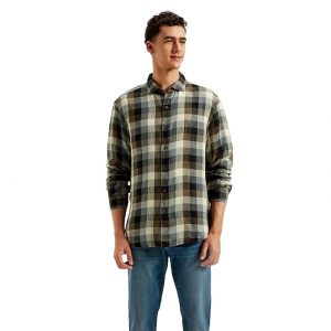 Levi's Men's Checkered Slim Fit Shirt premium fabrics and iconic style perfect for casual or smart-casual looks.
