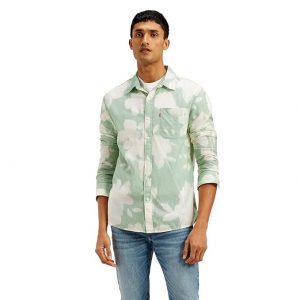 Levi's Men's Floral Slim Fit Shirt Shop classic and modern Levi's Men’s shirts crafted with premium fabrics