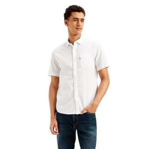 Levi's Men Slim Fit Cotton Shirt with Patch Pocket