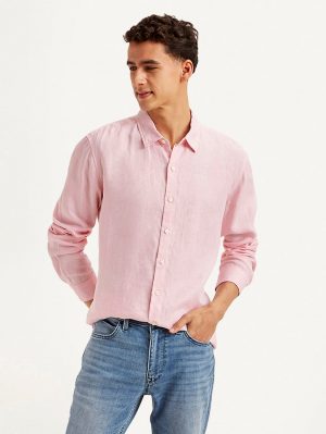 Levis Men's Solid Slim Fit Linen Shirt Stylish fusion of shirt and jacket for modern men No rating value Same page link.