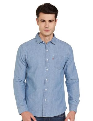 Levi's Men's Solid Slim Fit Shirt