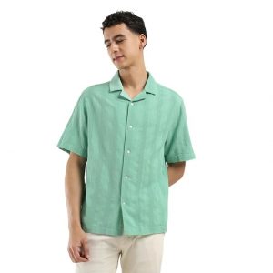 Levi's Men's Striped Spread Collar Shirt