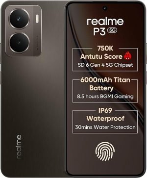 Realme P3 5G with 6.67″ FHD+ 120Hz AMOLED Display (8 GB RAM, 128 GB ROM)