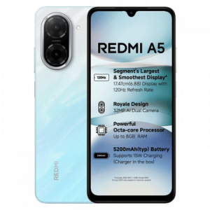 Redmi A5 (4GB RAM, 128GB, Pondicherry Blue)