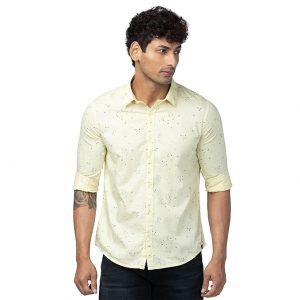 Spykar Men Regular Fit Printed Casual Shirt