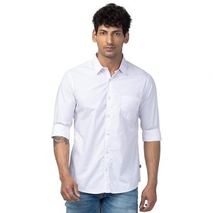 Spykar Men Regular Fit Solid Casual Shirt