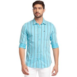 Spykar Men Regular Slim Fit Full Sleeves Shirt