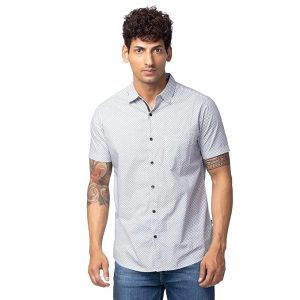 Spykar Men Slim Fit Printed Casual Shirt