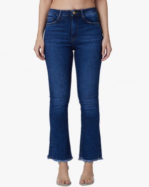 Spykar Women Boot-Leg Mid Rise Blue Jeans