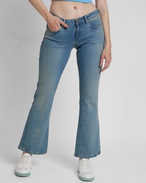 Spykar Women Elissa Lightly Washed Bootcut Fit Jeans
