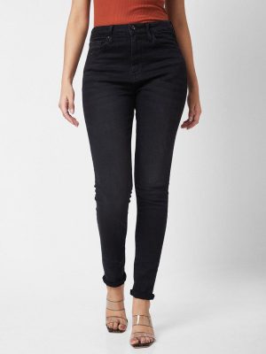 Spykar Women Skinny Fit High-Rise Clean Look Jeans
