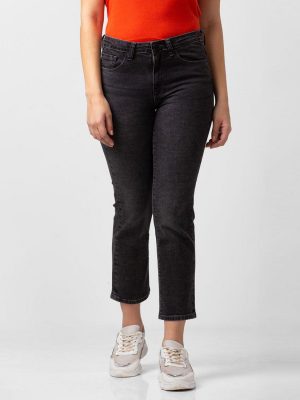 Spykar Women Slim Mid Rise Grey Jeans