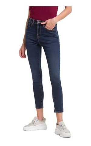 Spykar Women's Skinny Fit Lycra Jeans (ALE02BB09DKBLUE36_Blue_36)