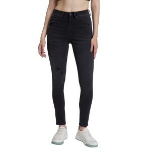 Spykar Women Super Skinny High Rise Black Jeans