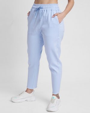 Spykar Women Tapered Fit Flat-Front Trousers