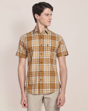 U.S. POLO ASSN.Checked Tailored Fit Shirt