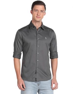 U.S. Polo Assn. Men Cotton Regular Fit Shirt