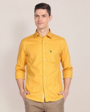 U.S. POLO ASSN.Men Regular Fit Shirt with Patch Pocket