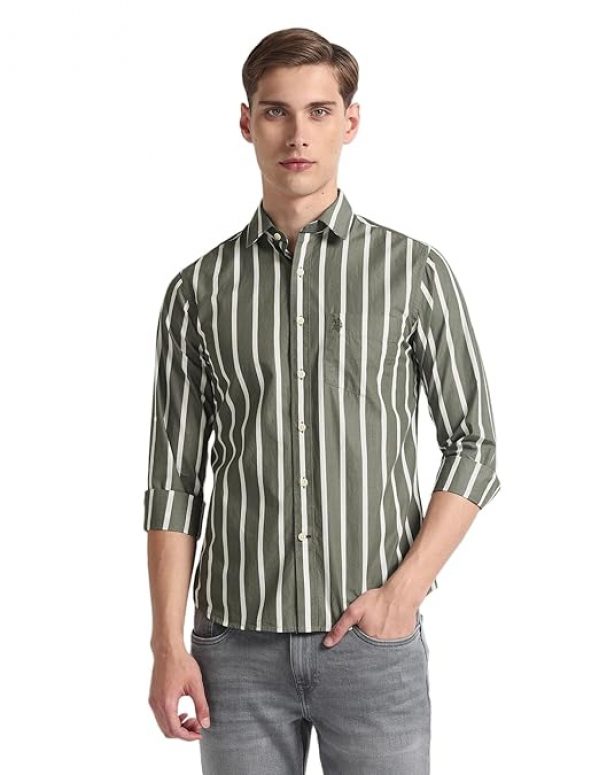 U.S. POLO ASSN. Men's Cotton Regular Fit Shirt