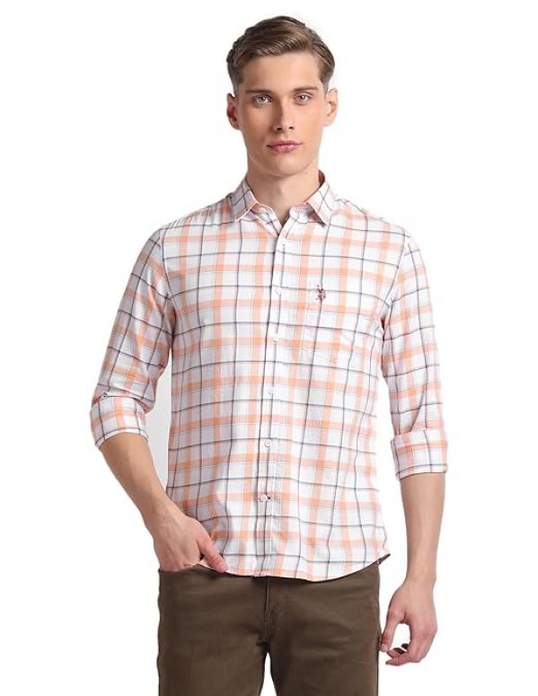 U.S. POLO ASSN. Men's Cotton Regular Fit Shirt