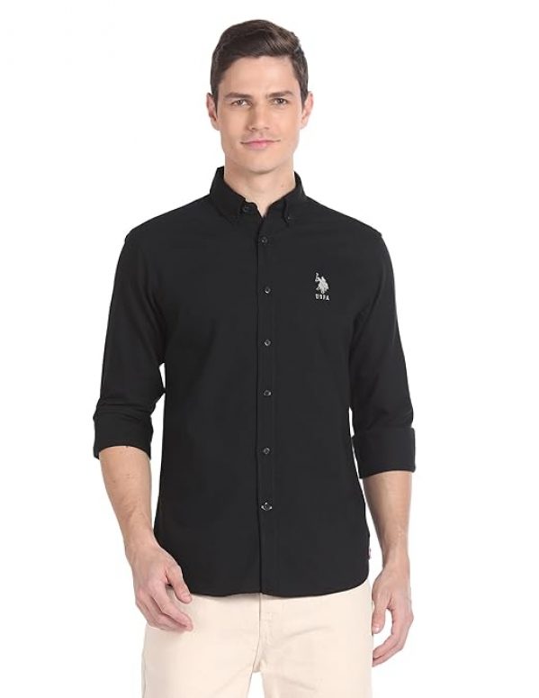 U.S. POLO ASSN. Men's Cotton Regular Fit Shirt
