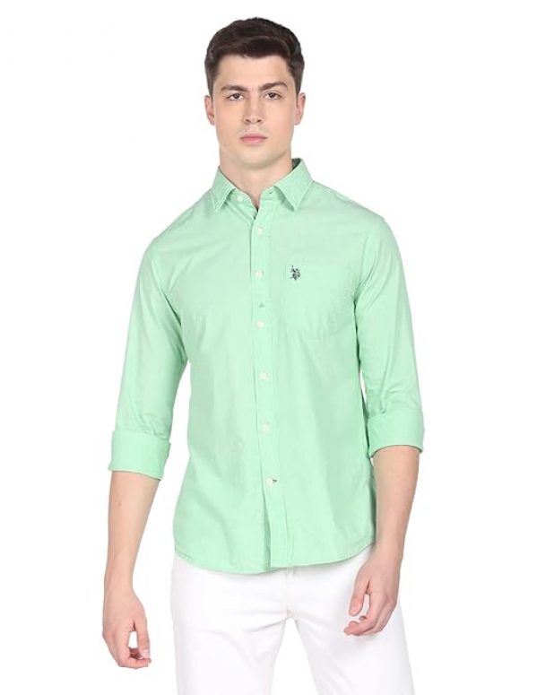 U.S. POLO ASSN. Men's Cotton Regular Fit Shirt