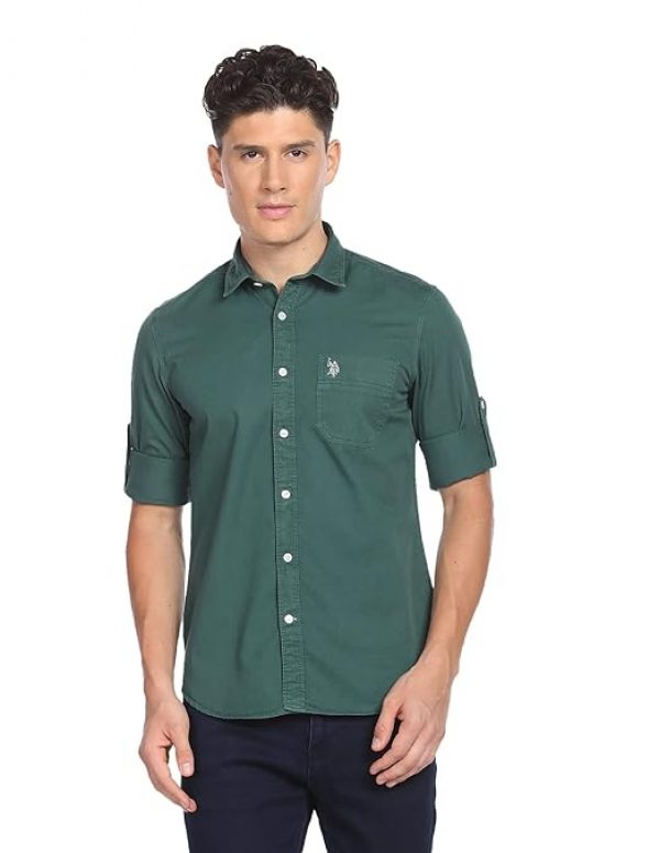 U.S. POLO ASSN. Men's Cotton Slim Fit Shirt