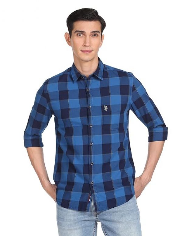 U.S. POLO ASSN. Men's Cotton Slim Fit Shirt