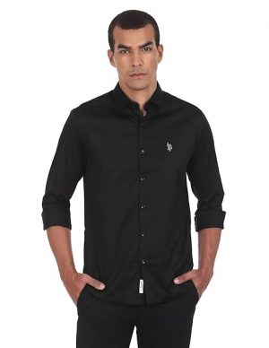 U.S. POLO ASSN. Men's Cotton Stretch Fit Shirt