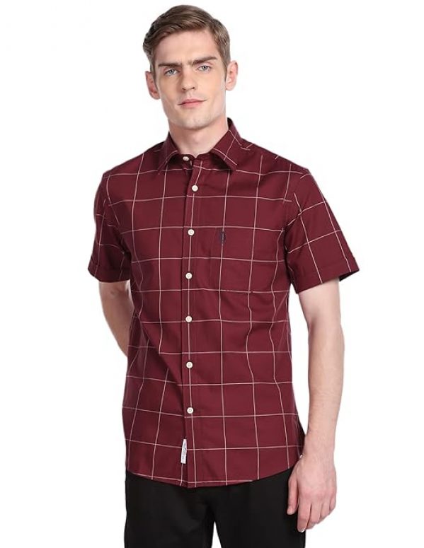 U.S. POLO ASSN.Windowpane Checked Shirt