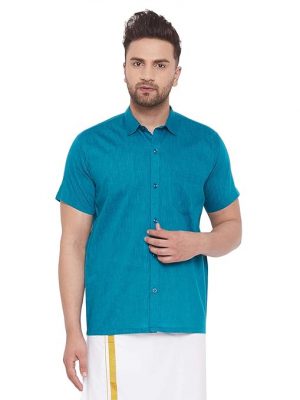 Vastramay Solid Short Sleeve Shirt