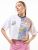 Bewakoof Oversized Women Graphic Print V Neck Pure Cotton White T-Shirt
