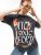 Bewakoof Women Graphic Printed Oversized Cotton Acid Wash T-shirt