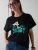Bewakoof Women Graphic Print Round Neck Pure Cotton Black T-Shirt