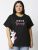Bewakoof Women Graphic Print Round Neck Pure Cotton Black T-Shirt
