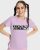 Bewakoof Women Printed Round Neck Pure Cotton Purple T-Shirt