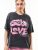 Bewakoof Women Self Love Graphic Printed Oversized Cotton Acid Wash T-shirt