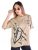 Bewakoof Women’s Graphic Print Oversized Fit Half Sleeve Round Neck Cotton Jersey T-Shirt