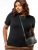 Bewakoof Women Solid Round Neck Pure Cotton Black T-Shirt