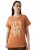 Bewakoof Women Typography Round Neck Pure Cotton Orange T-Shirt